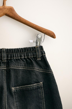 ZARA TIMELESS - ДЖИНСЫ BALLOON FIT С ЗАЩИПАМИ, СЕРЫЙ