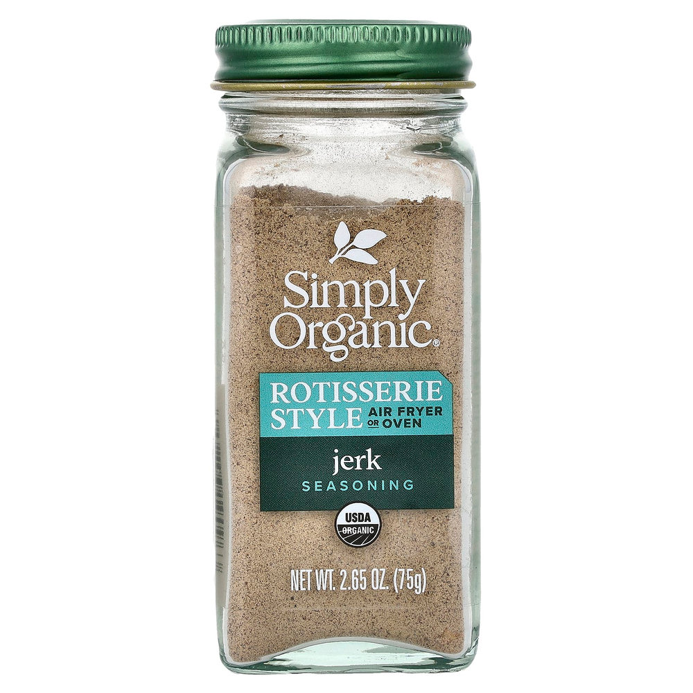 Simply Organic, приправа для гриля, джерк, 75 г (2,65 унции)