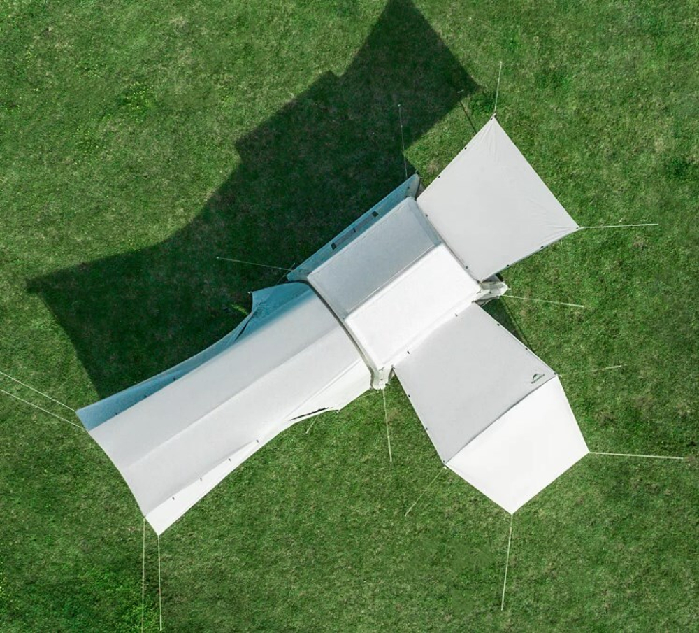 Палатка Naturehike Gen Air 7.0 Car 5-местная, надувной каркас, бежевая