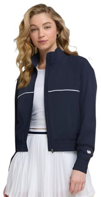 Женская Кофта теннисная Wilson Warm-Up Jacket - небесный