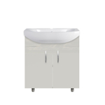 Тумба Амур 50, напольная, 2 двери, белая