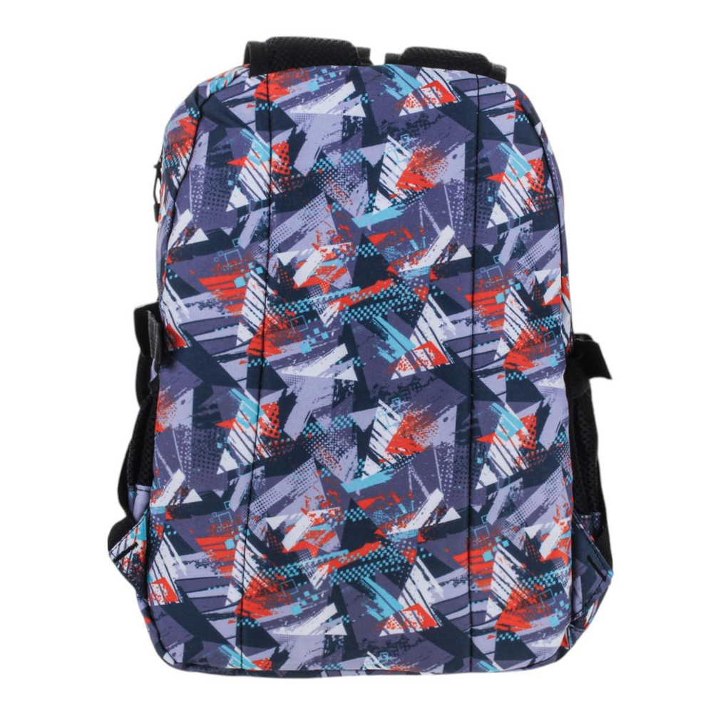 Рюкзак школьный 38*25*12см, серый, 2отдел+карман, 2бок.кармана