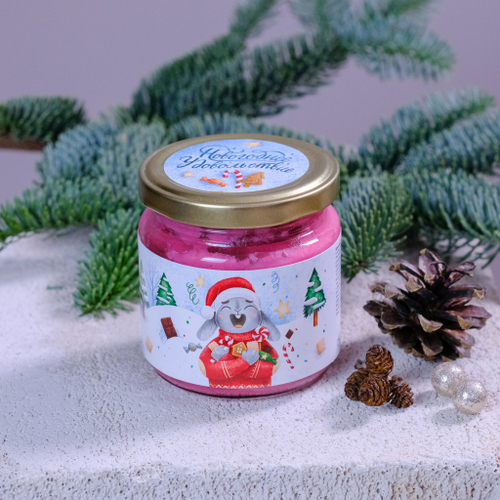 Купить Крем-мед "Новогоднее удовольствие" с малиной