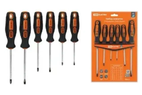 Набор отверток 4 шт.: SL5х75, SL6х100, PH1х75, PH2х100 (блистер), CR-V "Алмаз" TDM SQ1013-0201