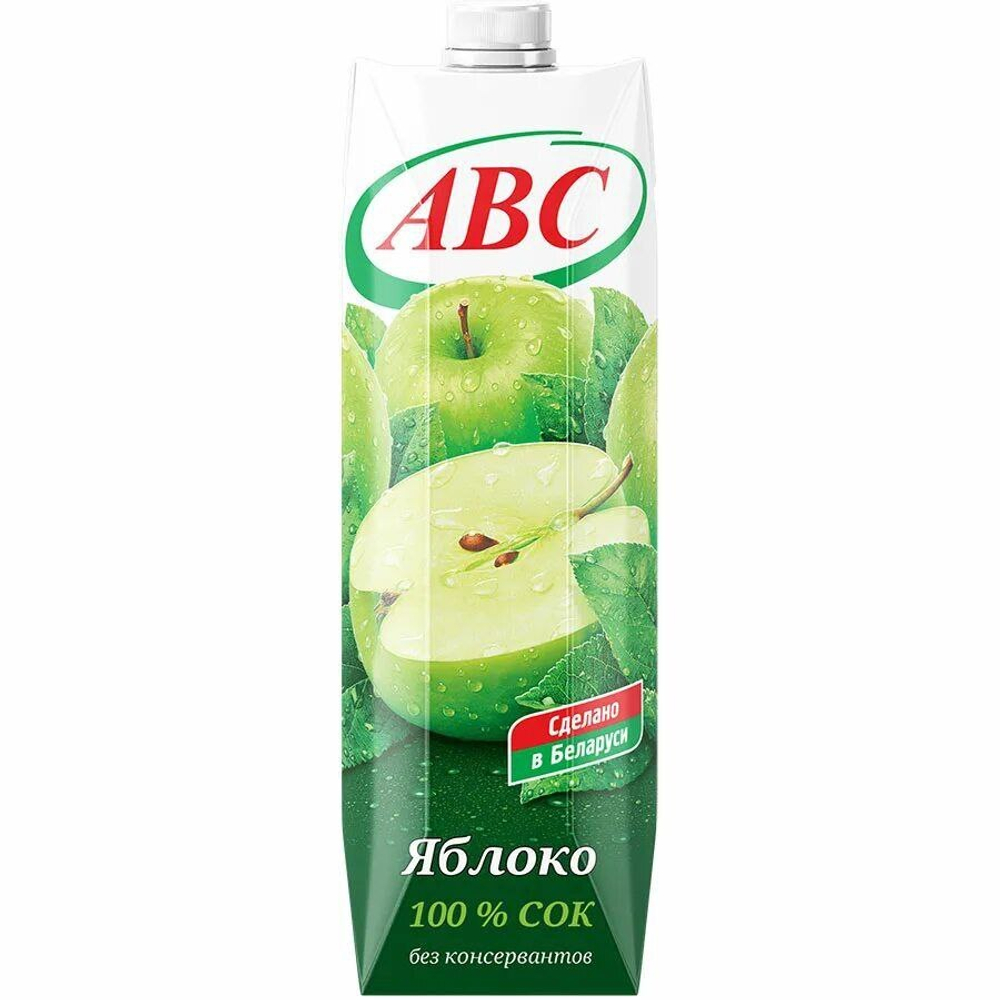Сок Яблочный АВС 1л