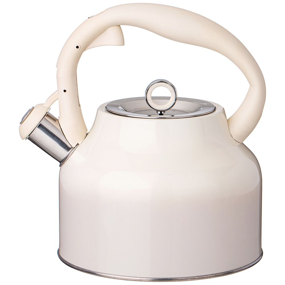 ЧАЙНИК AGNESS СО СВИСТКОМ, 2,8 Л, ИНДУКЦИЯ, ЦВЕТ - МОЛОЧНЫЙ ГРАДИЕНТ