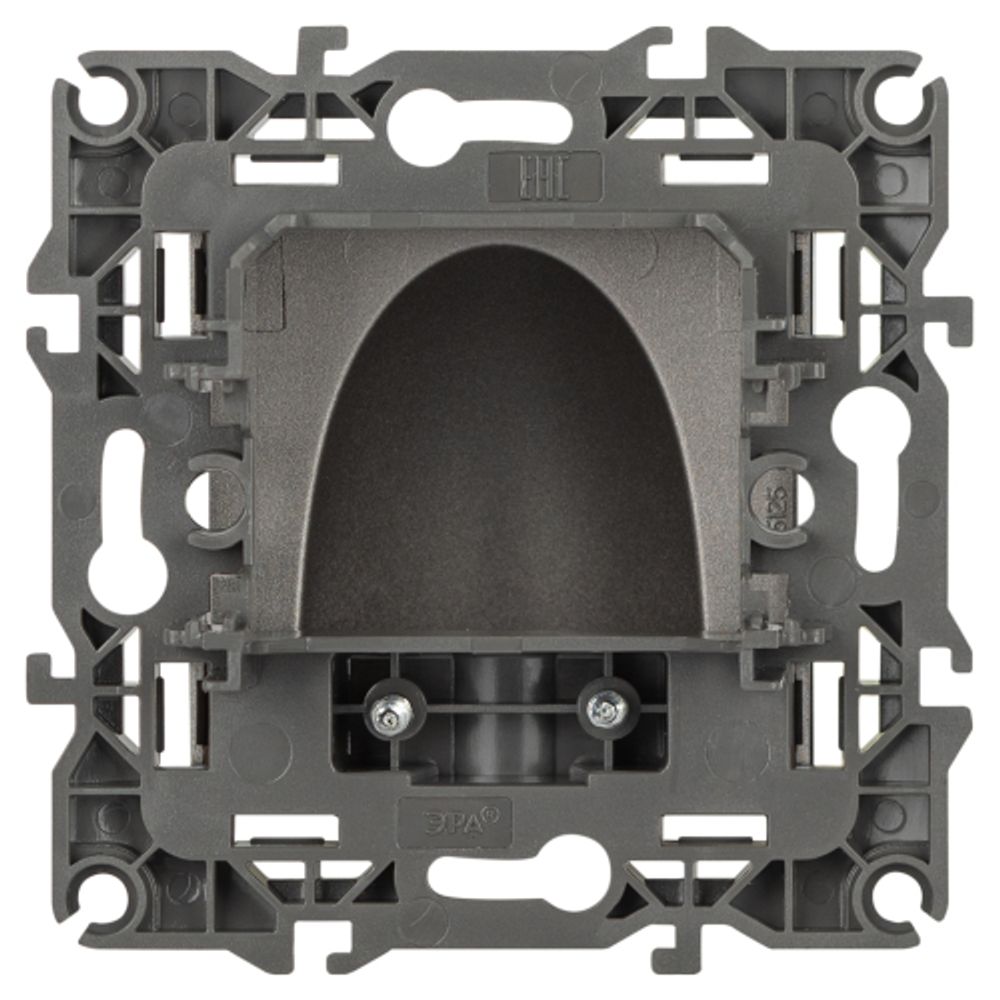 Вывод кабеля ЭРА Серия 12 12-6003-16 , титан | ЭРА 12 Титан