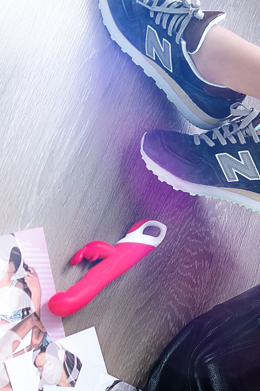 Розовый вибратор с клиторальным стимулятором ELLY с подогревом - 21,5 см. (Цвет: розовый)