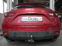 Фаркоп оцинкованный Galia M132A для Mazda 3 хетчбек 2014-(паспорт и сертификат в комплекте)(без электрики)
