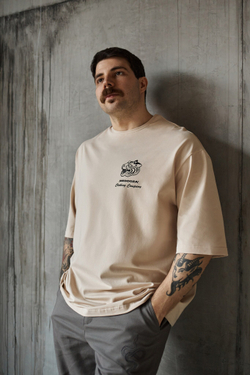 Футболка MEDOOZA "Tiger Rodeo" Светло-бежевый