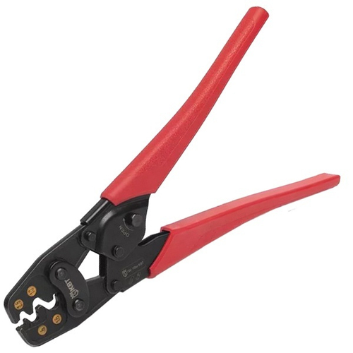 Пресс-клещи ПК-16м Профи (кримпер) для опрессовки неизолированных медных наконечников 2,5-16 мм2 КВТ 78866