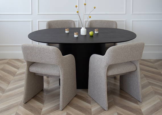 Стол обеденный Type овальный 160*95 см (черный)