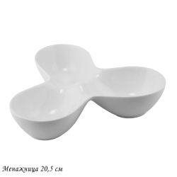 Lenardi 118-051 Менажница 20,5х4,5см BIANCO в под.уп.(х16)Фарфор