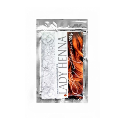 Хна натуральная индийская Lady Henna коричневая, в пакете