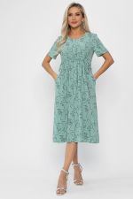 Платье Цветы лета (мятное) П13785-18М LT Collection