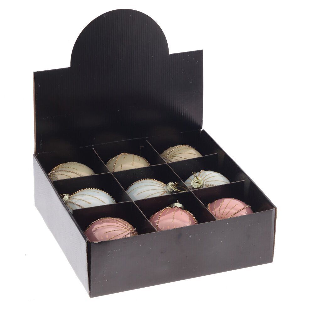 GAEM Набор из 9шт Украшение новогоднее "Шар", D 10 см, L33 W32 H10,5 см