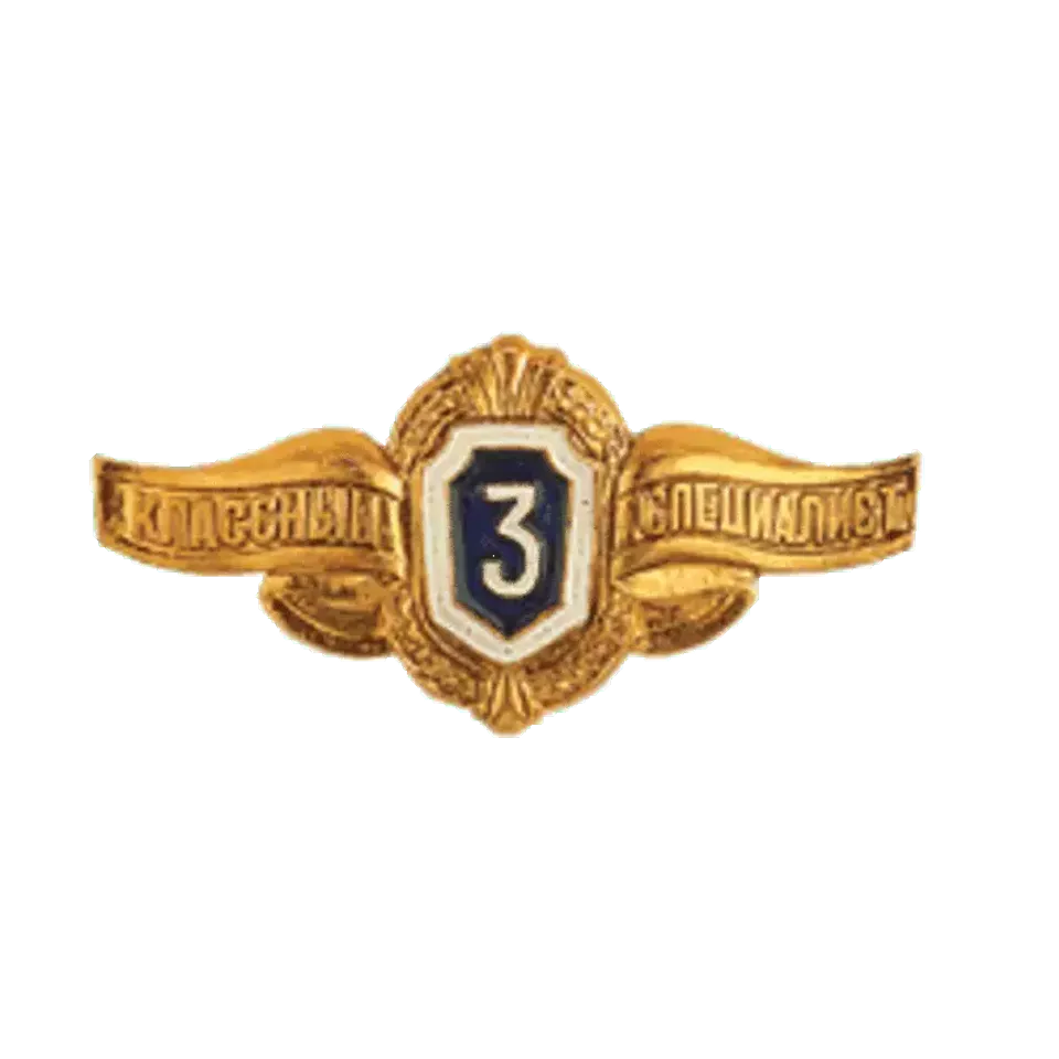 Значок Классность солдатская 3
