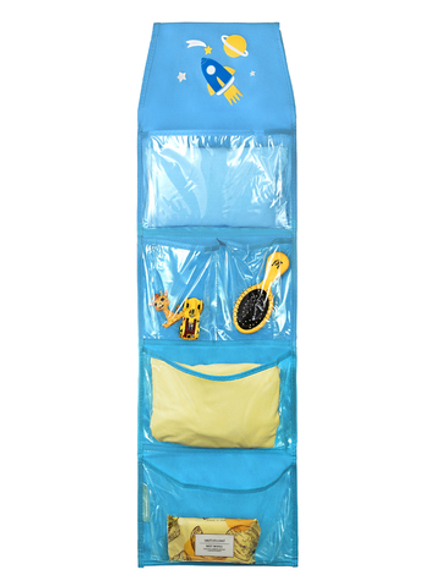 Кармашки в садик 85х24 Космос (голубой)