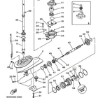 Сальник вала гребного винта 9310120M0700