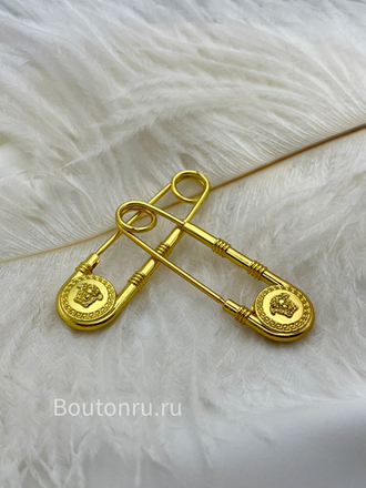 Брошь булавка Верс. золотая скидка