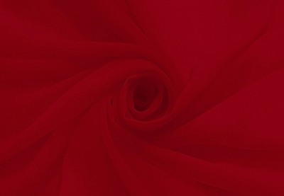 Ткань Шифон, 120гр/м.п., 150 см, ярко-красный