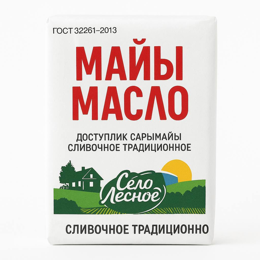 Масло сливочное Село Лесное 82,5%  200 гр