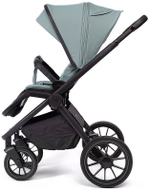 Детская коляска Peppy Monaco 2 в 1 Mint (мятный), рама черная