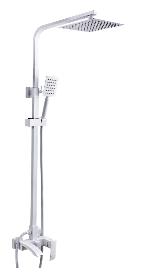 33044-FF Од. душ. система из НЕРЖ. (БЕЛЫЙ)  HANSEN (4/1шт)