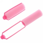 Бигуди поролоновые с зажимом 12шт, цвет розовый, d=20мм