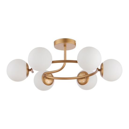 SLE220602-06 Светильник потолочный Золотистый/Белый E14 6*40W CALABRIA