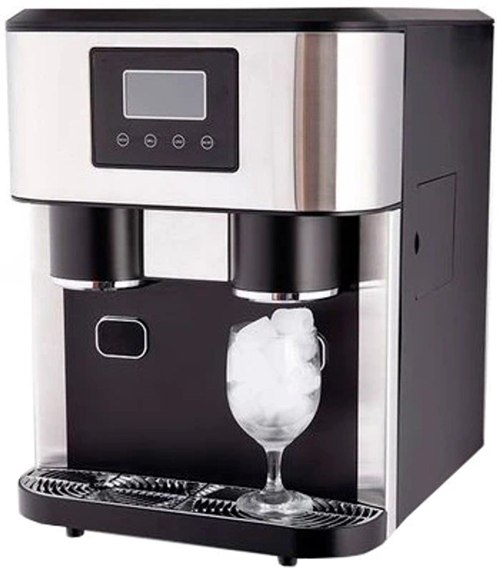 Льдогенератор Hurakan HKN-IMSD15 с измельчителем и диспенсером льда