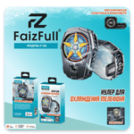 Вентилятор охлаждающий FaizFull F108 для смартфона, 4.5"-7.0", с термометром Black