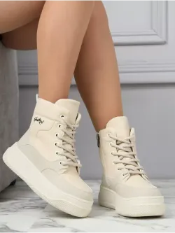 Дутики зимние на платформе