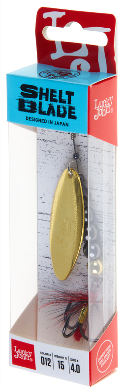 Блесна вращающаяся LUCKY JOHN Shelt Blade №4, 15 г, цвет 012