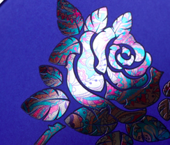 Тетради А5 48л. Скрепка. Клетка-TOTAL BLUE. Королева цветов