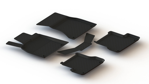 Резиновые коврики с высоким бортом для Audi A6 IV (C7) 2011-2018 Seintex.86698