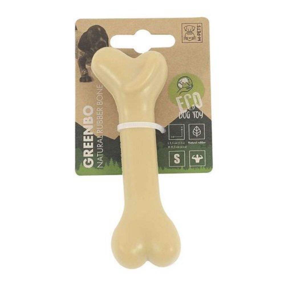 Игрушка для собак кость из натурального каучука ГРИНБО, S, 11,5х3,5х2,5 см Mpets
