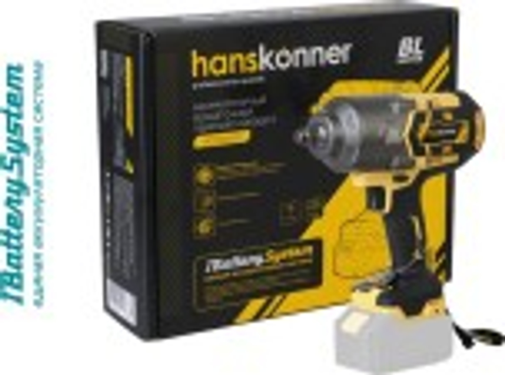 Гайковерт аккумуляторный HANSKONNER HCD18100S без АКБ и ЗУ