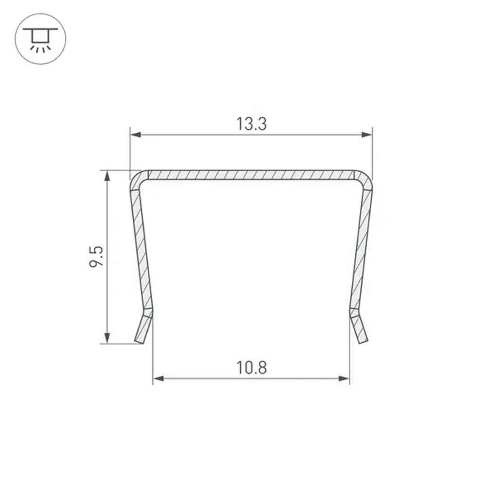 Профиль гибкий WPH-FLEX-1212-1000  (Arlight, Сталь) 062497