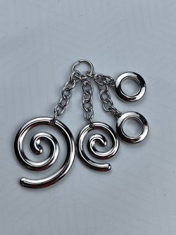 Украшение Подвеска завиток Серебро