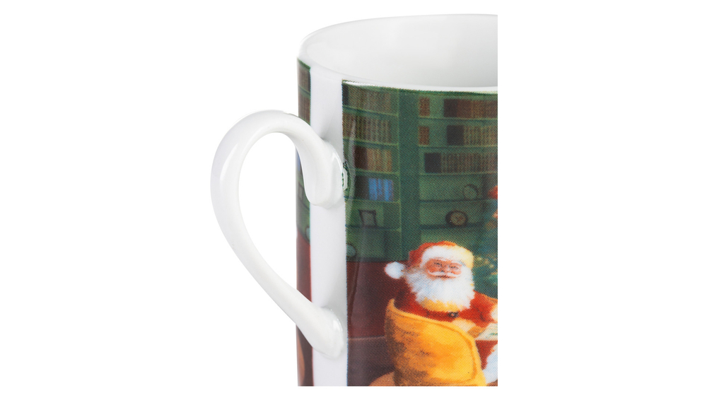 Набор чашек кофейных с блюдцем 6шт Lamart Noel Сюрприз Подарки Санты