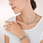 Серьги-пусеты Coeur de Lion Petrol Rosegold 0228/21-0628