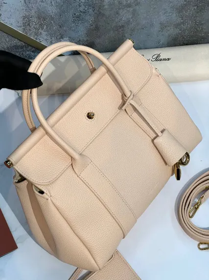 Сумка Loro Piana Loom L25 из зернистой кожи