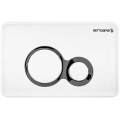 Инсталляция для унитаза BETTOSERB sava free standing, клавиша смыва белый глянец/хром глянец