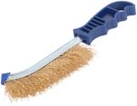 Щетка зачистная, латунированная витая проволока 0,3 мм, пластиковая ручка, 250 мм, cutop profi, 82-546---