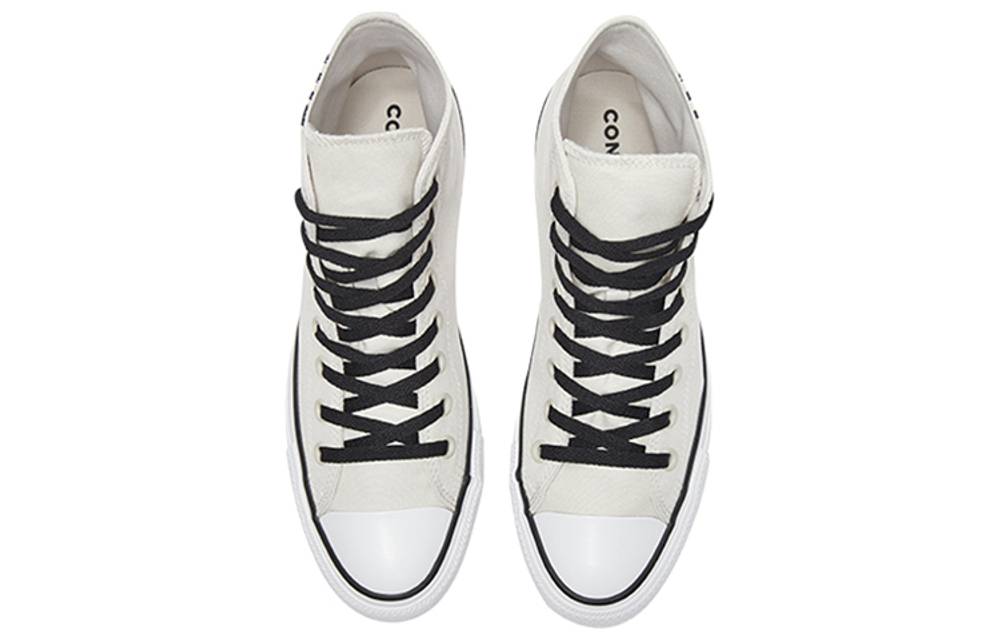 Converse All Star series "We are Not Alone" high-top canvas shoes for men and women the same pure white