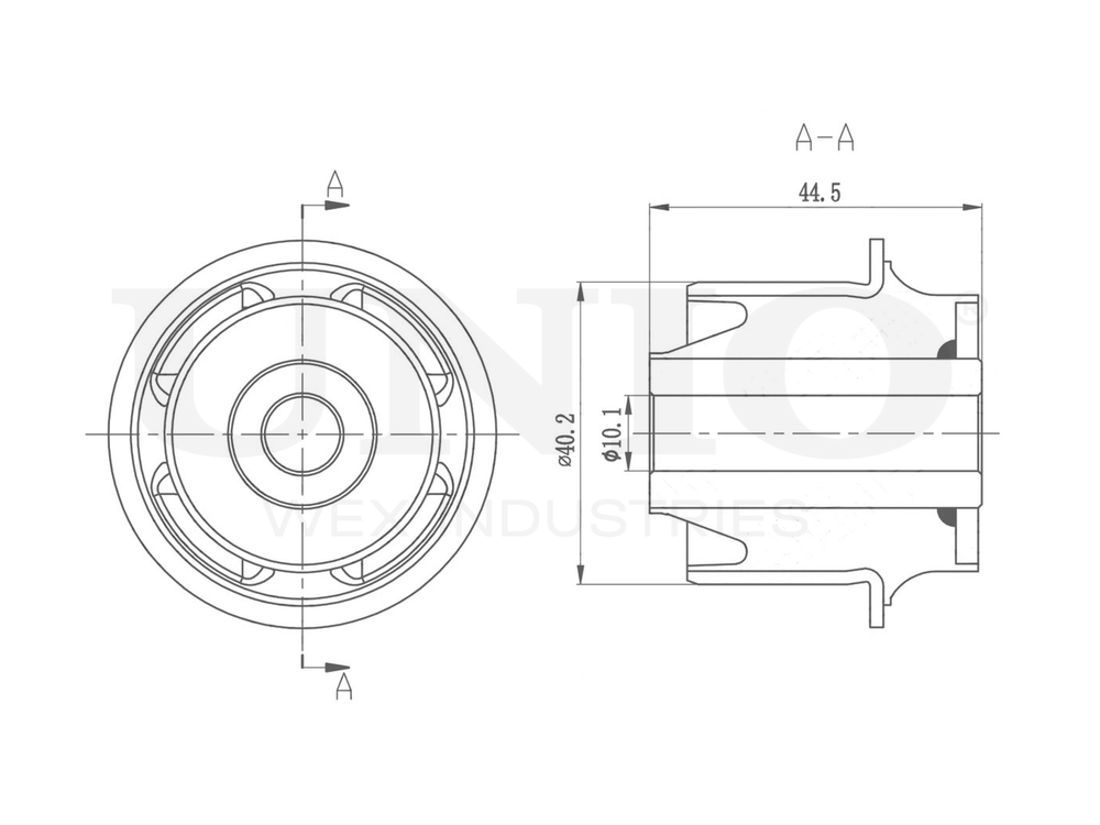 Сайлентблок внутренний переднего верхнего рычага UNIO RMP-20339
