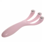 Массажер для зоны лица и шеи декольте «Beauty House - Roller», цвет розовый и голубой, 14*5/20*11