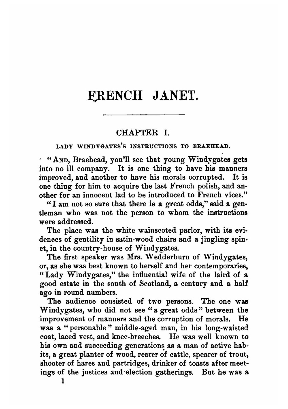 French Janet | Sarah Tytler