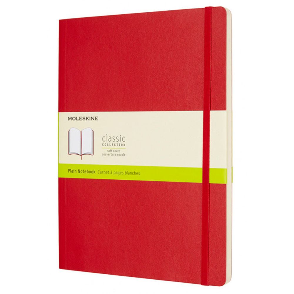 Блокнот Moleskine Classic Soft XLarge красный (QP623F2)